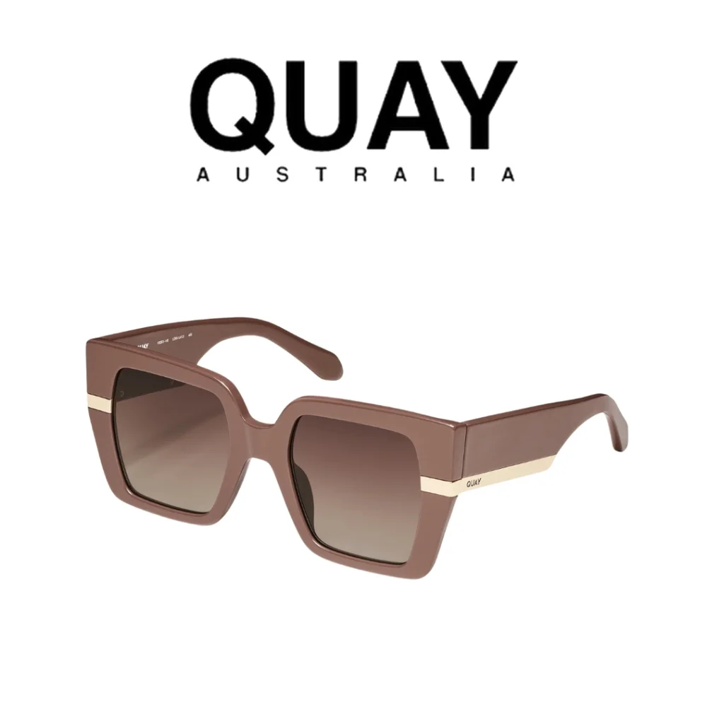 QUAY AUSTRALIA- Notorious Sunglasses- Doe, Brown